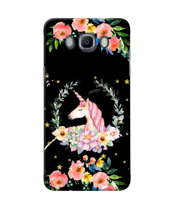 Unicorn Flower Samsung J7 2016 Back Cover