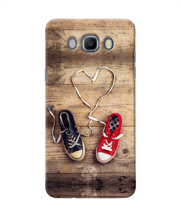 Shoelace Heart Samsung J7 2016 Back Cover