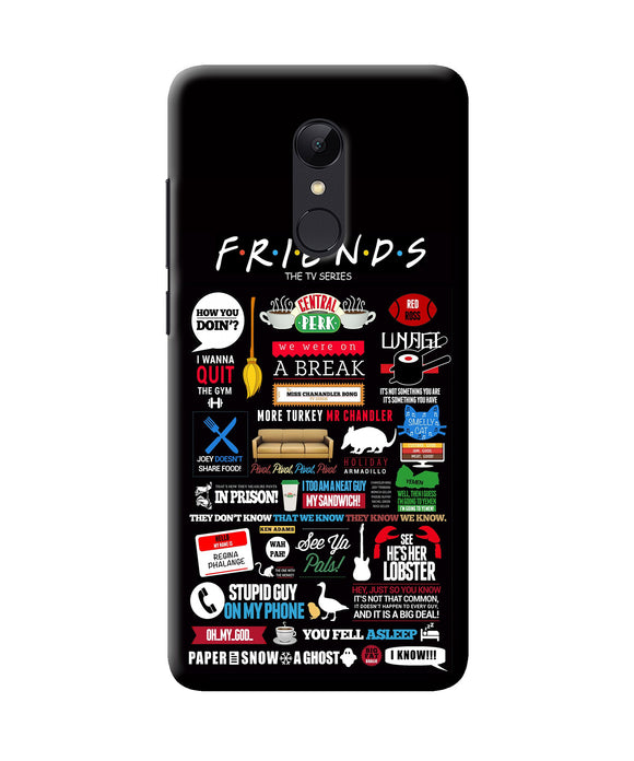 Friends Redmi Note 4 Back Cover