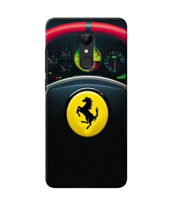 Ferrari Steeriing Wheel Redmi Note 4 Real 4D Back Cover