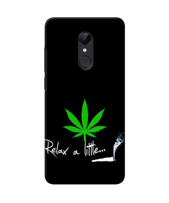 Weed Relax Quote Redmi Note 4 Real 4D Back Cover