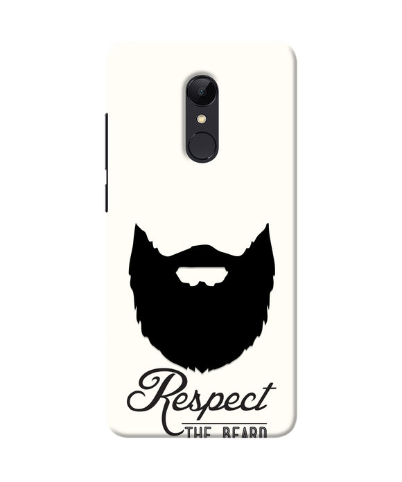 Respect the Beard Redmi Note 4 Real 4D Back Cover
