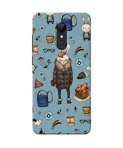 Canvas Rabbit Print Redmi Note 4 Back Cover