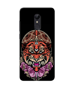 Abstract Tiger Redmi Note 4 Back Cover