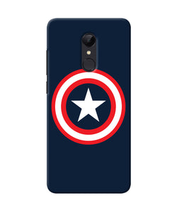 Captain America Logo Redmi Note 4 Back Cover