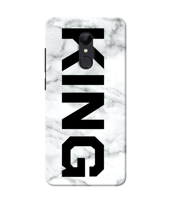 King Marble Text Redmi Note 4 Back Cover
