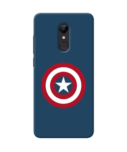 Captain America Logo Redmi Note 4 Back Cover