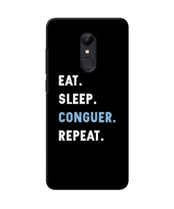 Eat Sleep Quote Redmi Note 4 Back Cover