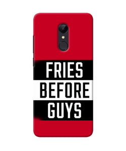 Fries Before Guys Quote Redmi Note 4 Back Cover