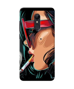 Smoking Girl Redmi Note 4 Back Cover