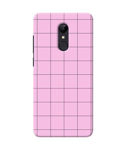 Pink Square Print Redmi Note 4 Back Cover