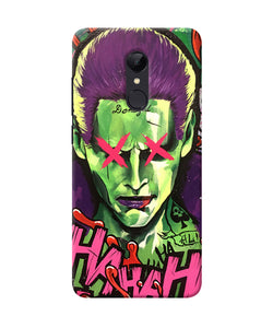 Damaged Joker Anim Redmi Note 4 Back Cover