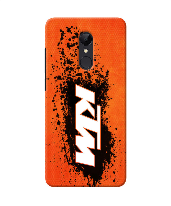 Ktm Black Spray Redmi Note 4 Back Cover