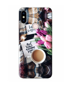 Love Coffee Quotes Redmi Note 5 Pro Back Cover