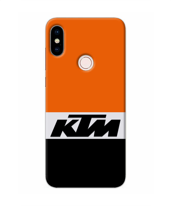 KTM Colorblock Redmi Note 5 Pro Real 4D Back Cover