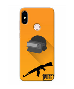 PUBG Helmet and Gun Redmi Note 5 Pro Real 4D Back Cover