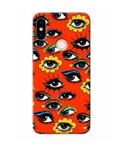 Abstract Eyes Pattern Redmi Note 5 Pro Back Cover