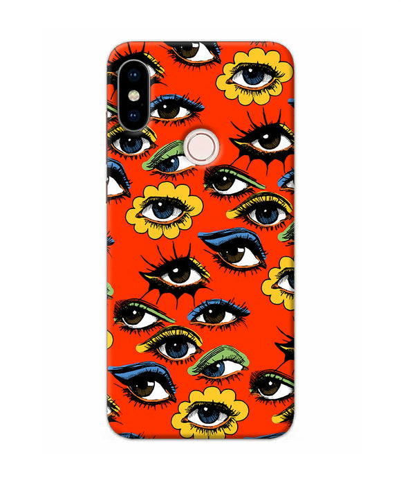 Abstract Eyes Pattern Redmi Note 5 Pro Back Cover