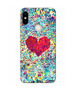 Red Heart Print Redmi Note 5 Pro Back Cover