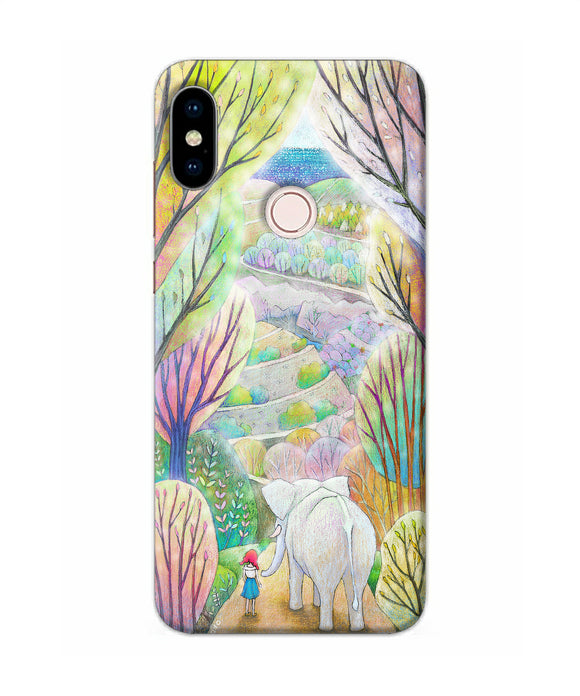 Natual Elephant Girl Redmi Note 5 Pro Back Cover