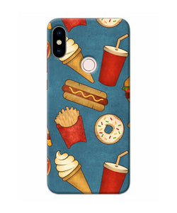 Abstract Food Print Redmi Note 5 Pro Back Cover