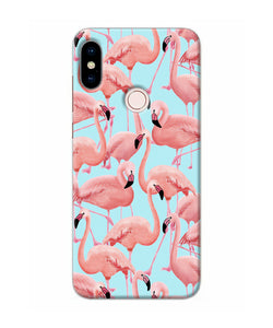 Abstract Sheer Bird Print Redmi Note 5 Pro Back Cover