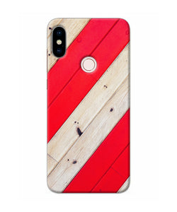 Abstract Red Brown Wooden Redmi Note 5 Pro Back Cover