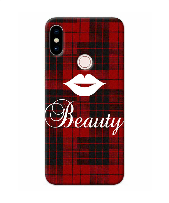 Beauty Red Square Redmi Note 5 Pro Back Cover