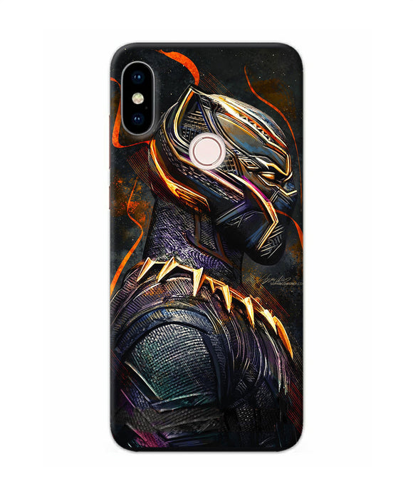 Black Panther Side Face Redmi Note 5 Pro Back Cover