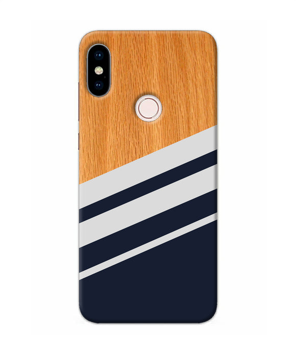 Black And White Wooden Redmi Note 5 Pro Back Cover