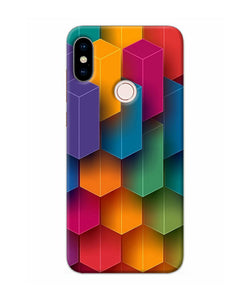 Abstract Rectangle Print Redmi Note 5 Pro Back Cover