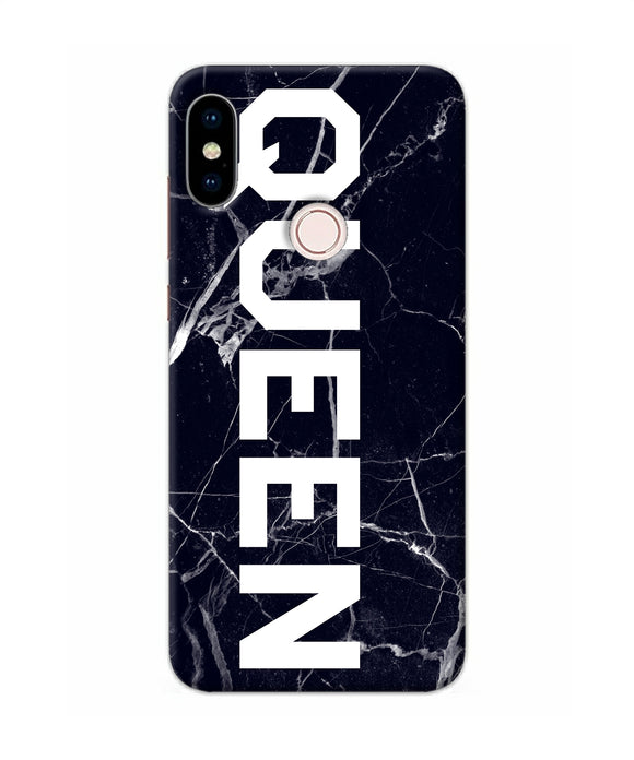 Queen Marble Text Redmi Note 5 Pro Back Cover