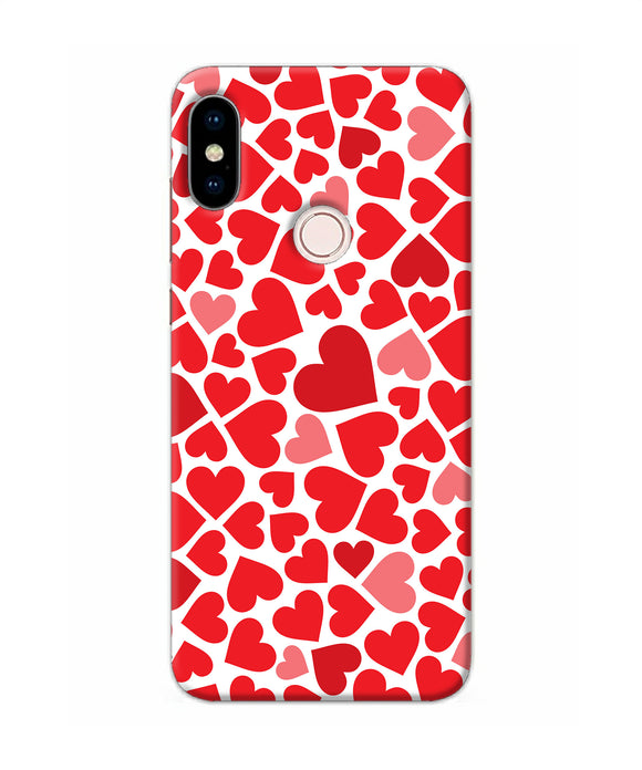 Red Heart Canvas Print Redmi Note 5 Pro Back Cover