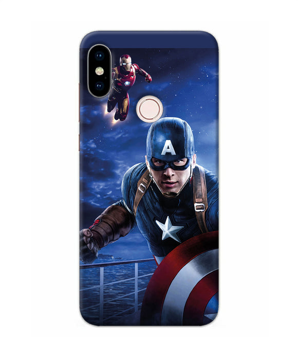 Captain With Ironman Redmi Note 5 Pro Back Cover