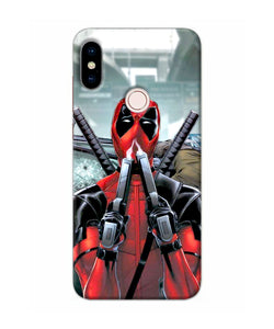 Deadpool With Gun Redmi Note 5 Pro Back Cover