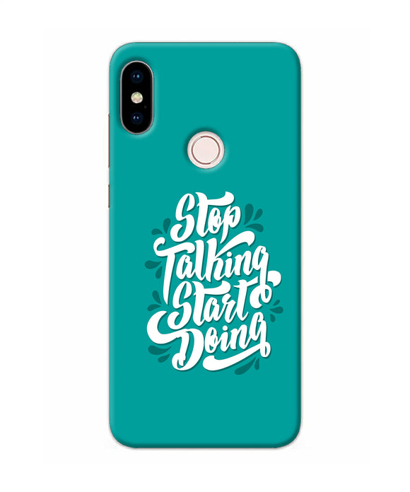 Stop Talking Start Doing Quote Redmi Note 5 Pro Back Cover