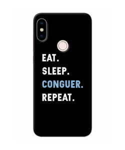 Eat Sleep Quote Redmi Note 5 Pro Back Cover