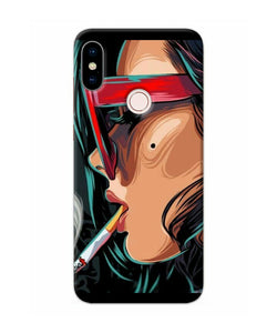 Smoking Girl Redmi Note 5 Pro Back Cover