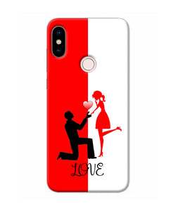 Love Propose Red And White Redmi Note 5 Pro Back Cover