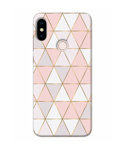 Abstract Pink Triangle Pattern Redmi Note 5 Pro Back Cover