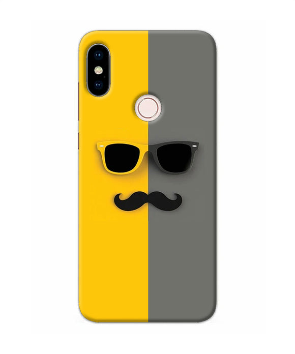 Mustache Glass Redmi Note 5 Pro Back Cover