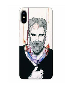 Beard Man Character Redmi Note 5 Pro Back Cover