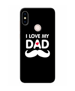 I Love My Dad Mustache Redmi Note 5 Pro Back Cover