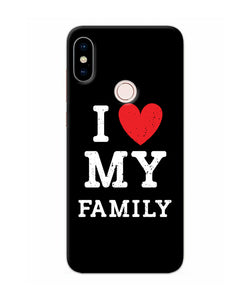 I Love My Family Redmi Note 5 Pro Back Cover