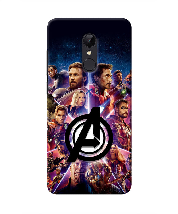 Avengers Superheroes Redmi Note 5 Real 4D Back Cover