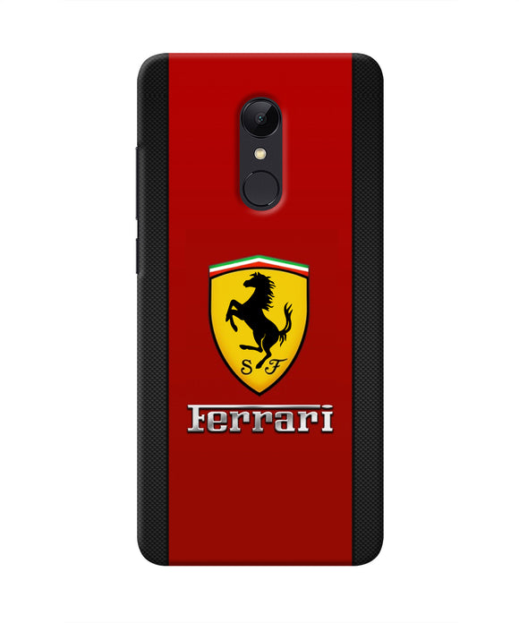 Ferrari Abstract Red Redmi Note 5 Real 4D Back Cover