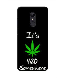 Weed Quote Redmi Note 5 Real 4D Back Cover