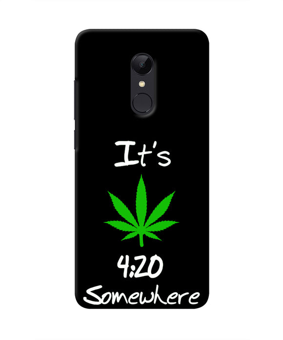 Weed Quote Redmi Note 5 Real 4D Back Cover