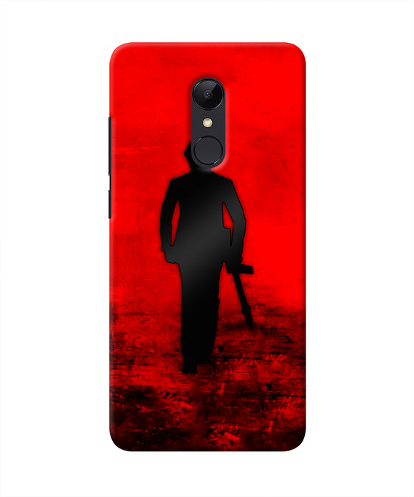 Rocky Bhai with Gun Redmi Note 5 Real 4D Back Cover