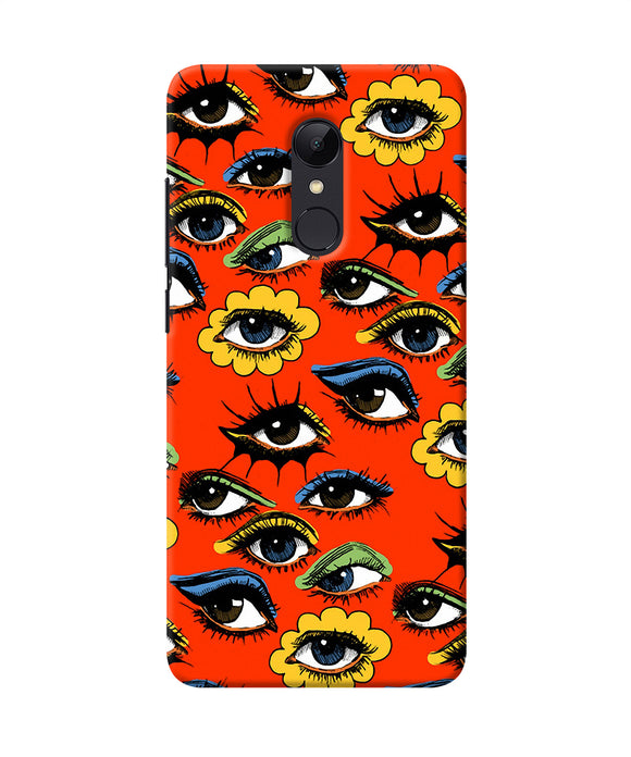 Abstract Eyes Pattern Redmi Note 5 Back Cover